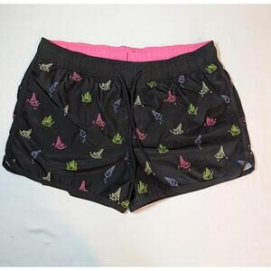 H&M Men's Black Swim Shorts with Colorful Ice Cream Cone Pattern